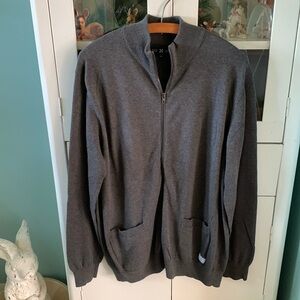 Five Four sz XL Mark Mcnairy sweater cardigan euc patch elbows